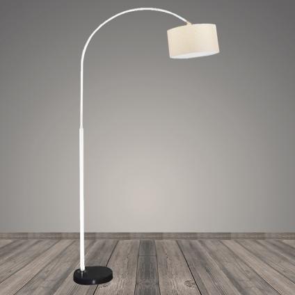 Торшер D001S-WT белый+черный/молочный абажур 1x40W h1800 E27 DIY22 У1